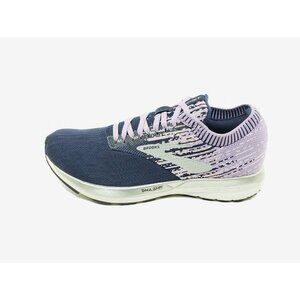 Brooks Ricochet Running Shoes Navy Purple Knit Neutral DNA AMP Womens Size 8.5